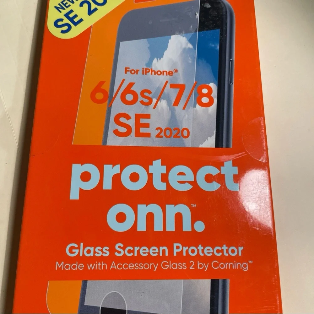 Onn Glass Screen Protector for iPhone 6/6s/7/8 SE 2020 new in package